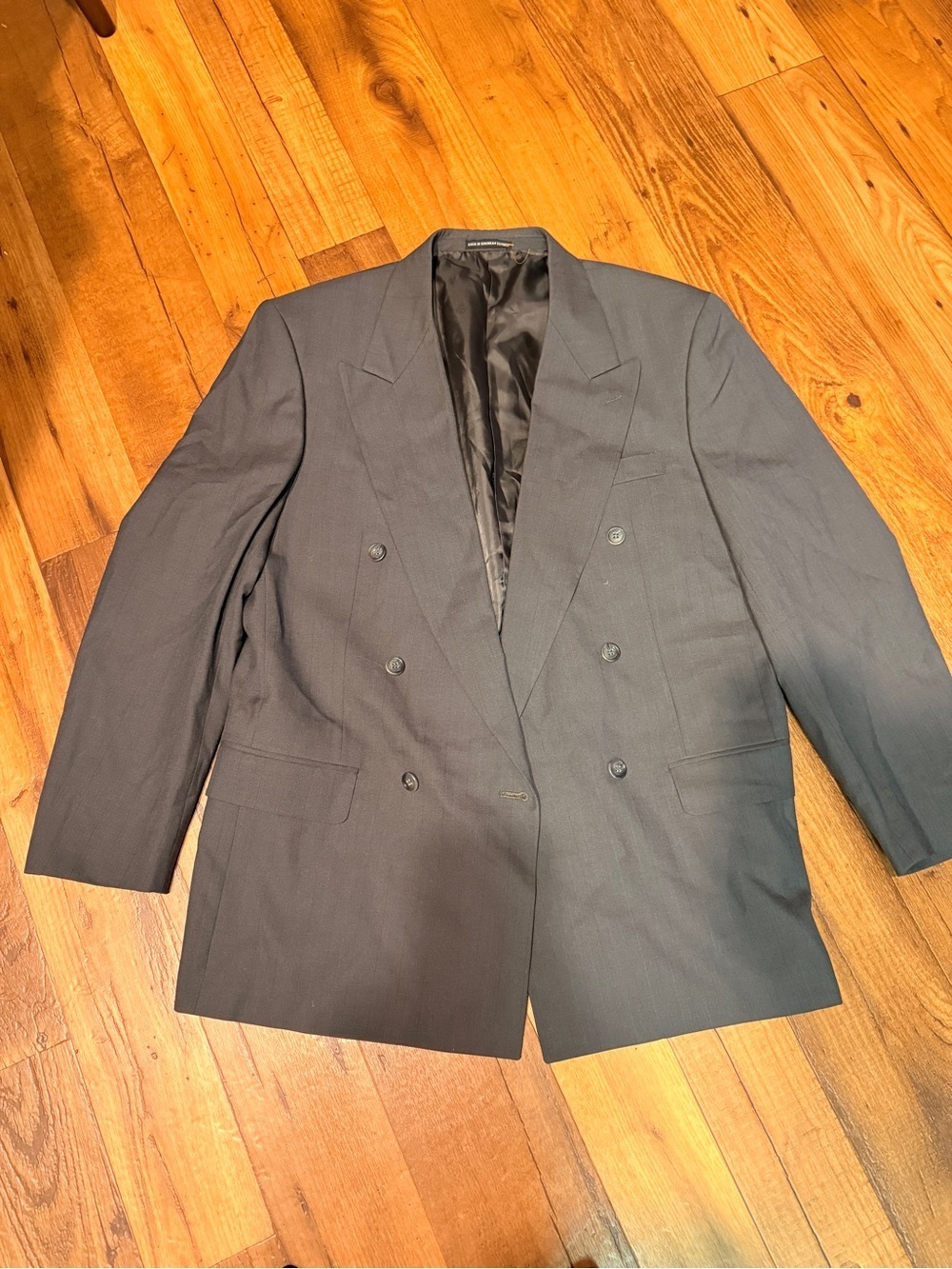 Pierre Balmain Double-Breasted Gray Blazer